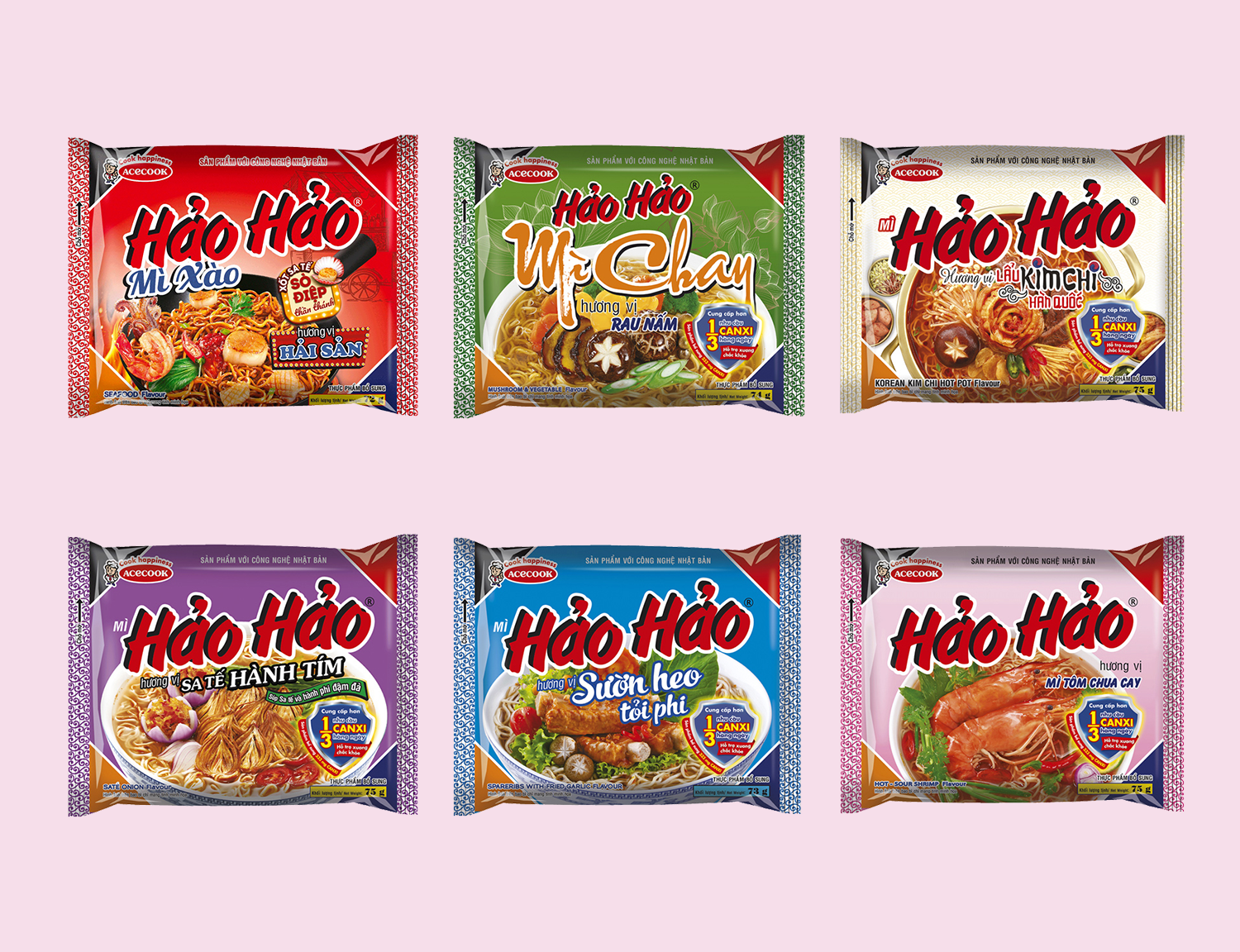 bao bì của mì hảo hảo