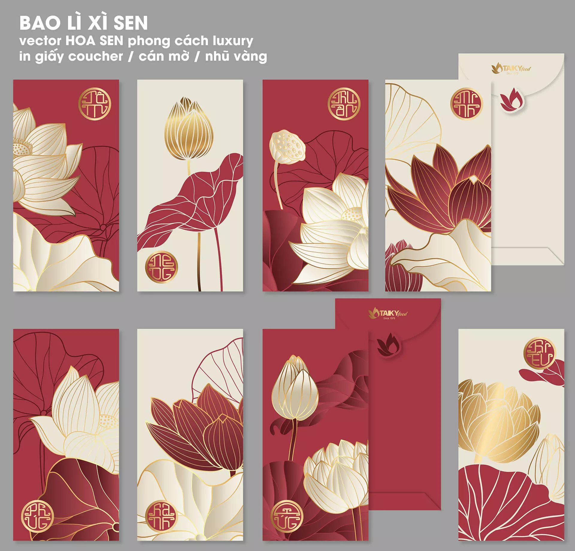 Các mẫu thiết kế bao lì xì đẹp, ý nghĩa gắn kết tình cảm