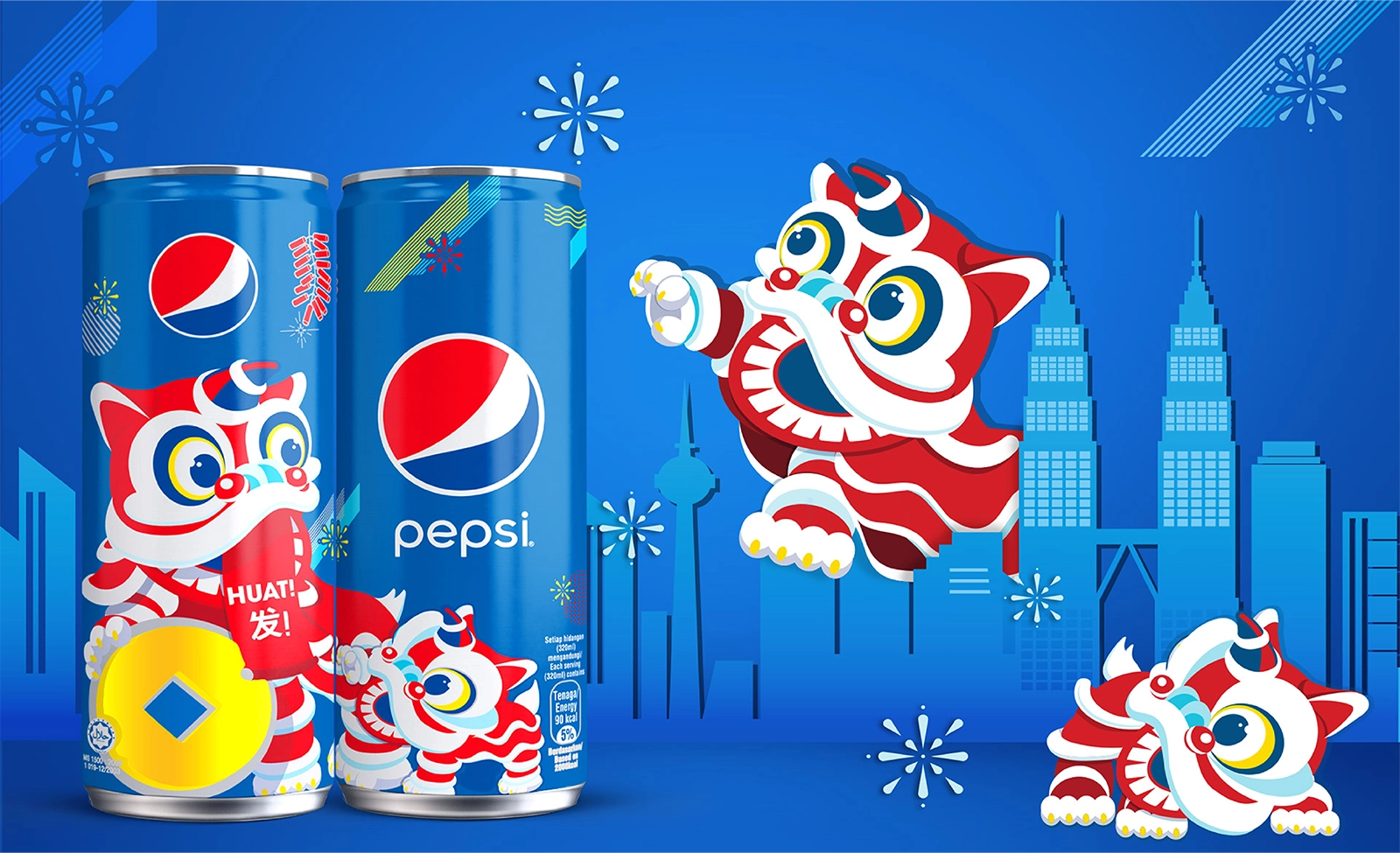 Thiết kế bao bì của Pepsi năng động, truyền cảm hứng