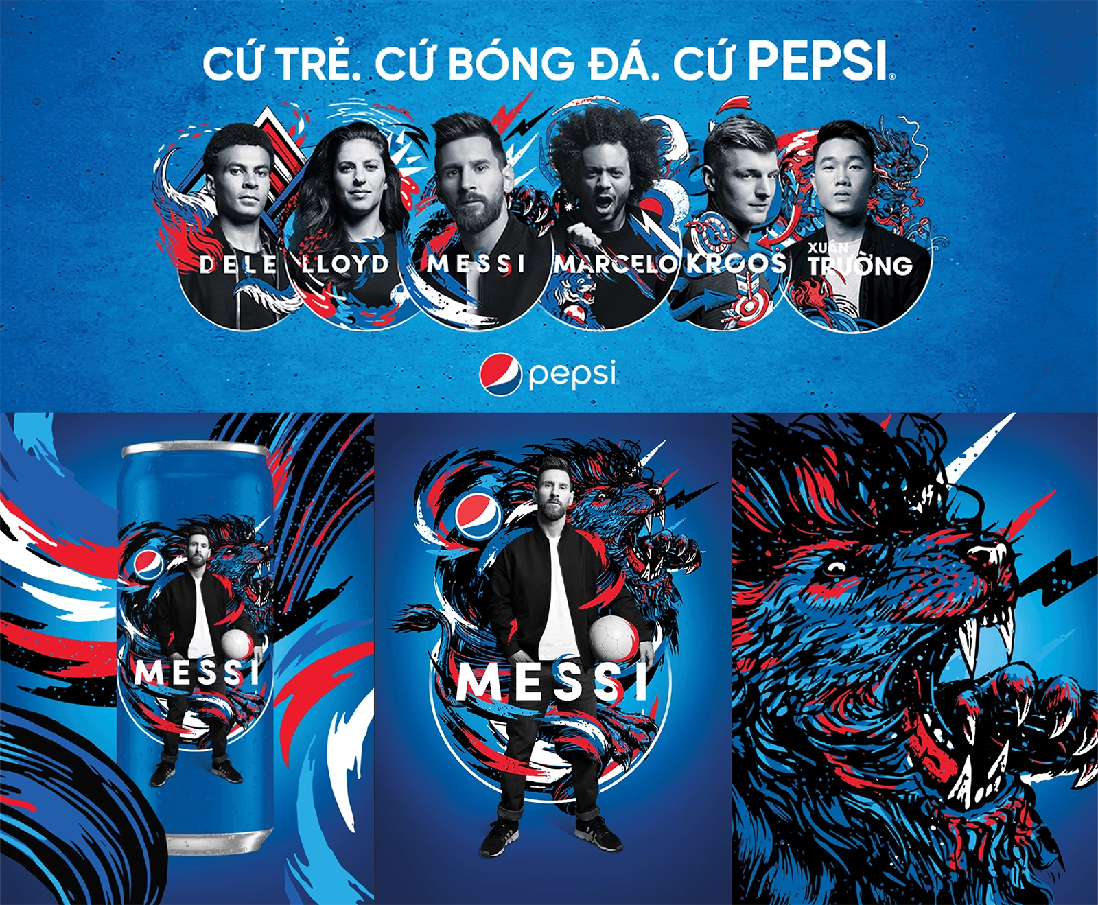 Thiết kế bao bì của Pepsi năng động, truyền cảm hứng