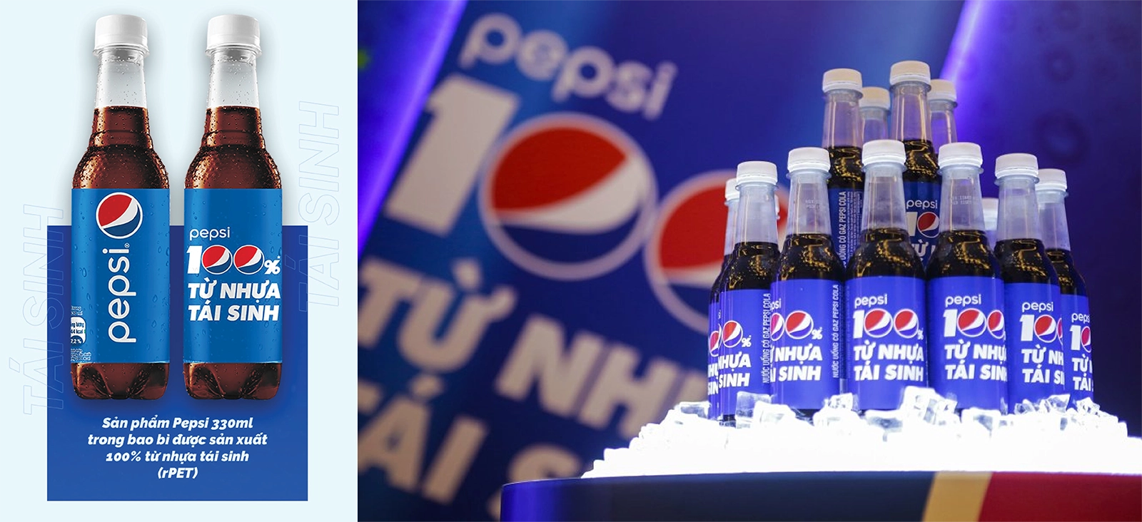 Thiết kế bao bì của Pepsi năng động, truyền cảm hứng