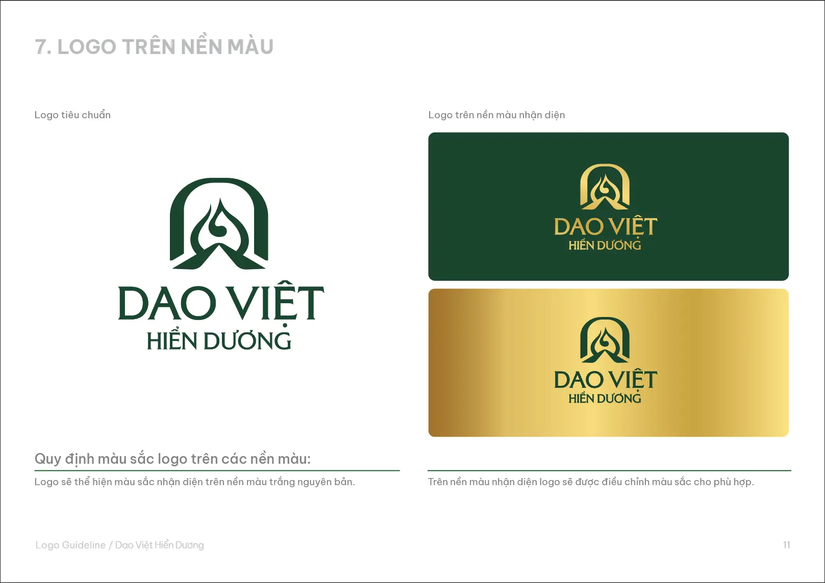 Guru Design hướng dẫn sử dụng logo trên nền màu