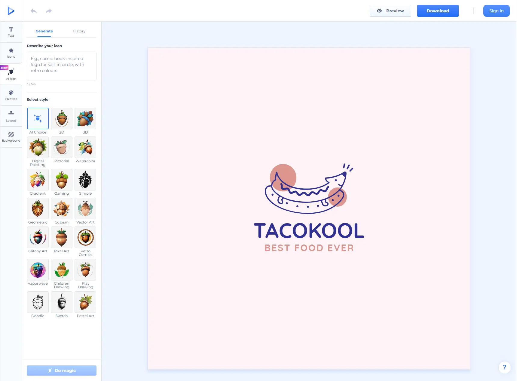 web thiết kế logo miễn phí