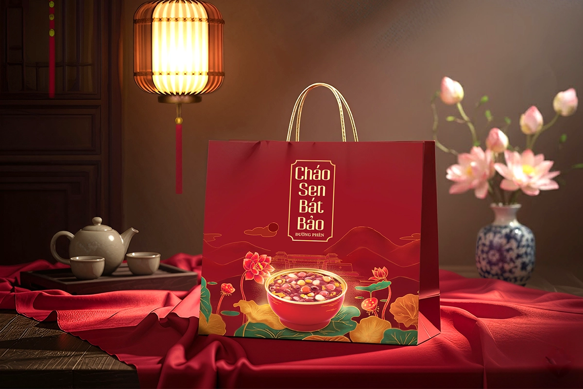 Tranh vẽ Cháo Sen Bát Bảo 32 Tranh vẽ Cháo Sen Bát Bảo