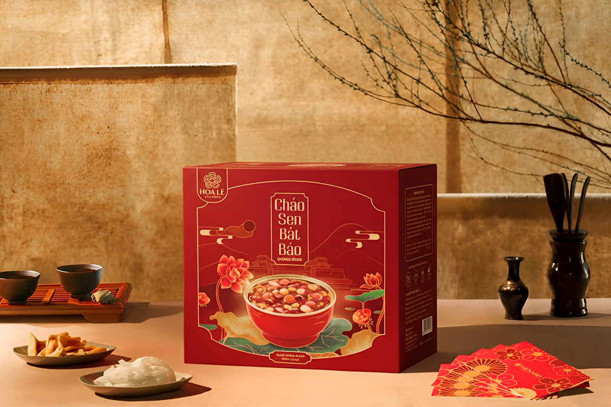 Tranh vẽ Cháo Sen Bát Bảo 33 Tranh vẽ Cháo Sen Bát Bảo