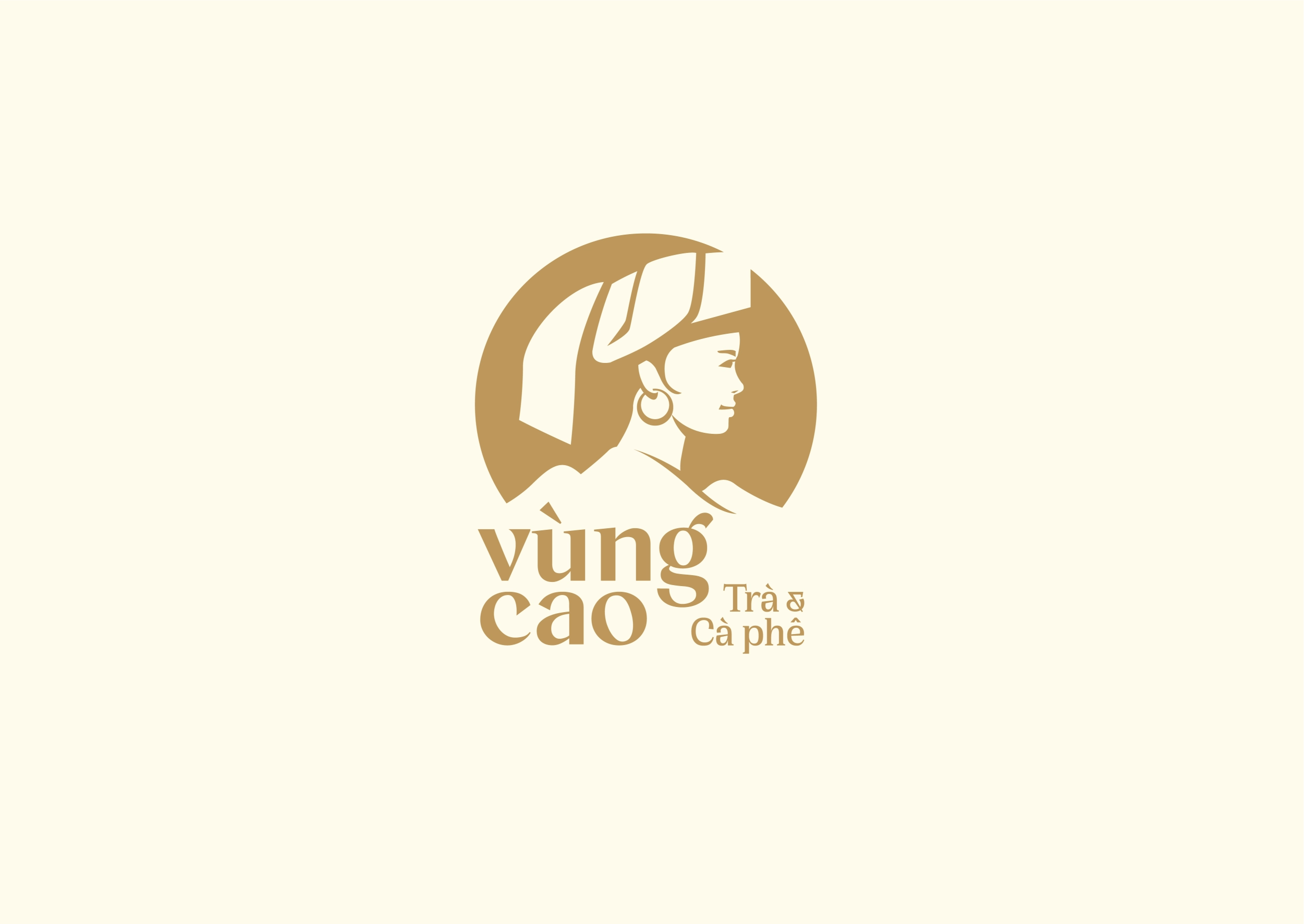 Thiết kế logo và nhận diện thương hiệu Vùng Cao Trà & Cà Phê do Guru Design thực hiện, thiết kế logo hoàn chỉnh