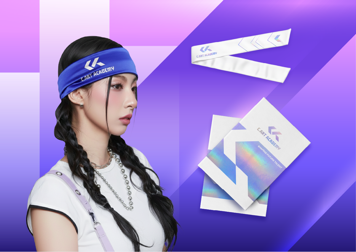 Thiết kế logo và nhận diện thương hiệu C.Art Academy do Guru Design thực hiện, thiết kế ấn phẩm nhận diện