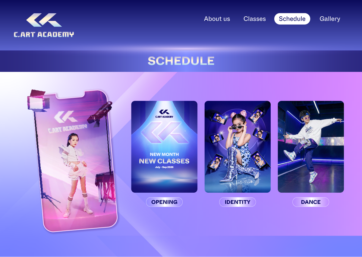 Thiết kế logo và nhận diện thương hiệu C.Art Academy do Guru Design thực hiện, thiết kế visual các dịch vụ mà C.Art Academy thực hiện