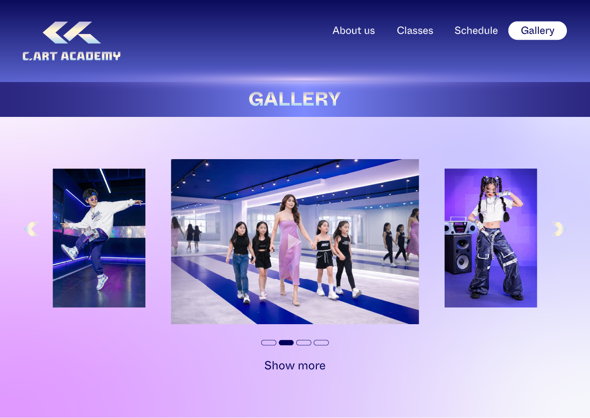 Thiết kế logo và nhận diện thương hiệu C.Art Academy do Guru Design thực hiện, sáng tạo visual album ảnh