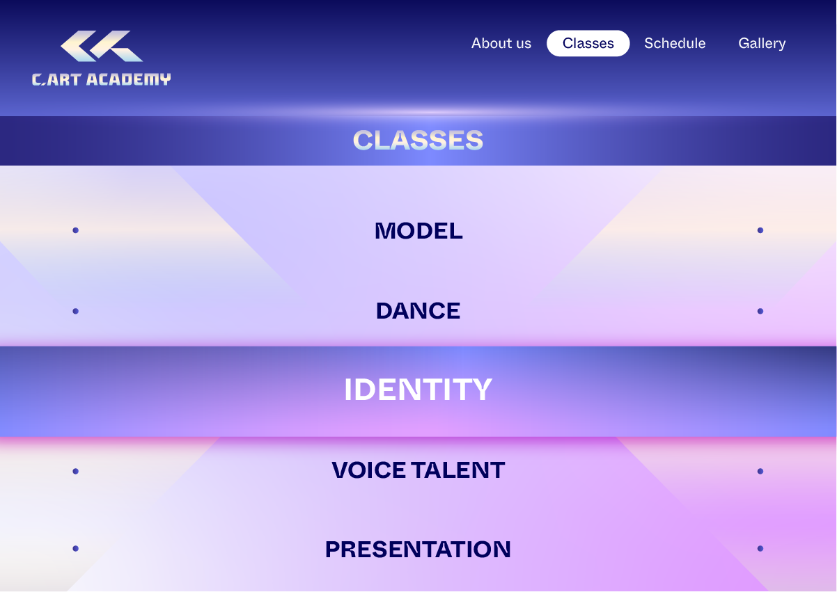 Thiết kế logo và nhận diện thương hiệu C.Art Academy do Guru Design thực hiện, các keyword của big idea dự án