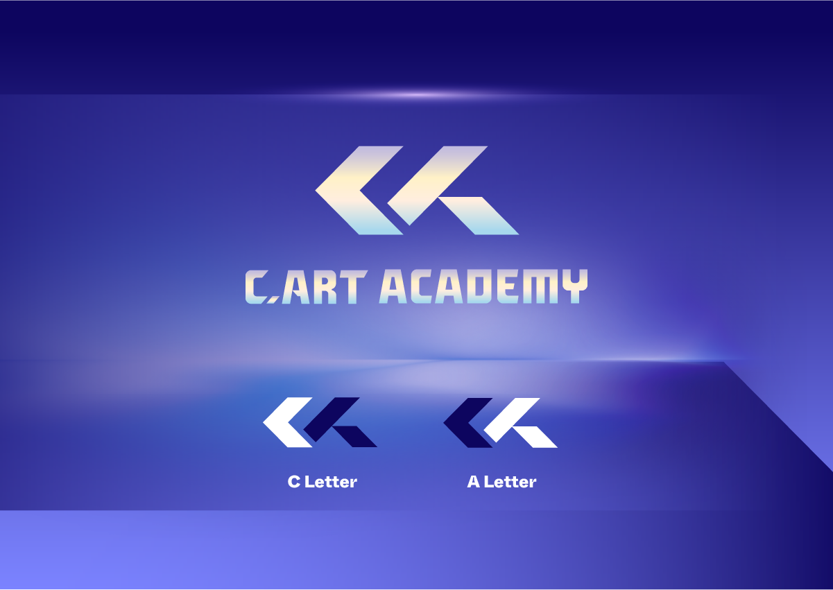 Thiết kế logo và nhận diện thương hiệu C.Art Academy do Guru Design thực hiện, giải thích ý tưởng tạo hình logo C.Art Academy